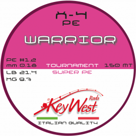 Key West Warrior Tournament Super PE #1.2 0.18mm 150mt X-4 Pink